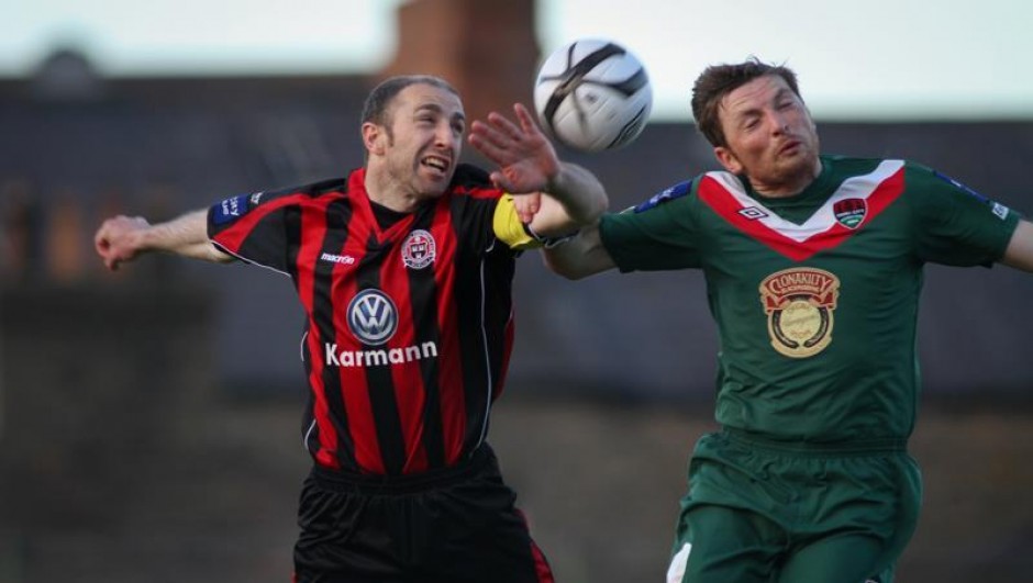 Owen Heary in action against Cork City - Photo by Eddie Lennon
