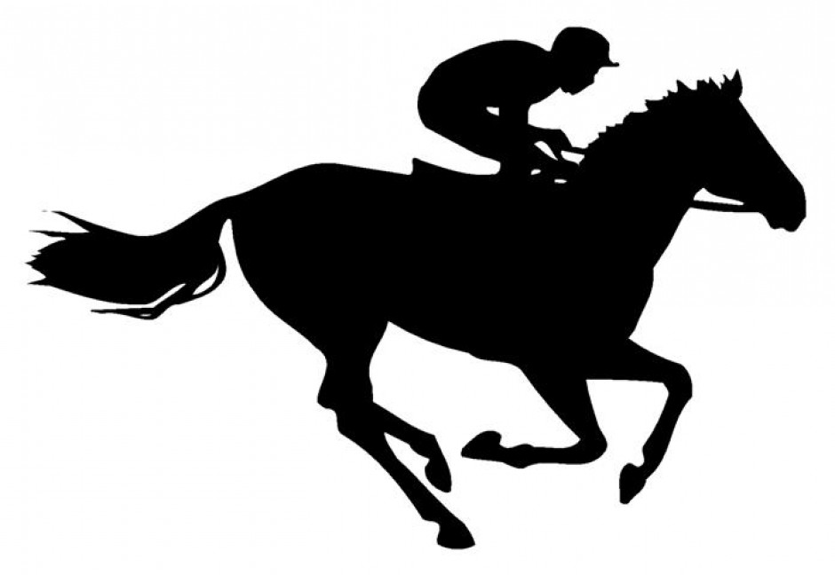 Horse Racing Silhouette 1 (Small)