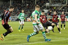 Stephen Best blocks Simon Madden