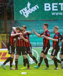 Oscar Brennan celebrates - A Baldiemann