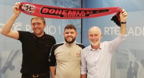 Daniel Lambert, James Flanagan and Ray Darcy