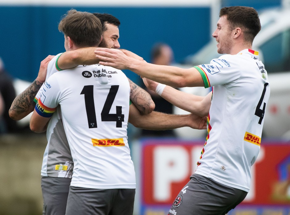 Bohemians players celebrate Jordan Doherty's goal 24/8/2022